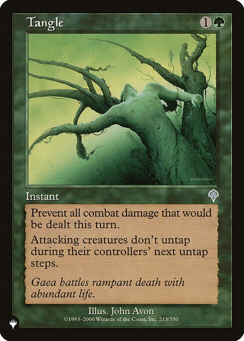 Prevent all combat damage that would be dealt this turn.
Each attacking creature doesn't untap during its controller's next untap step.