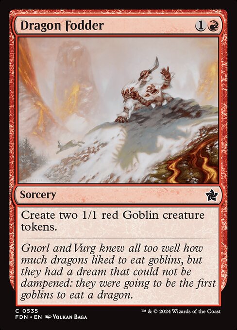 Create two 1/1 red Goblin creature tokens.