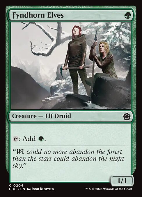 Fyndhorn Elves (Foil)