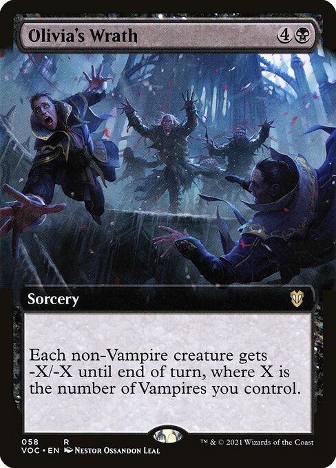 Each non-Vampire creature gets -X/-X until end of turn, where X is the number of Vampires you control.