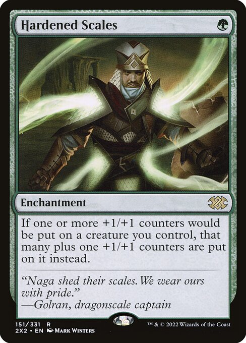 If one or more +1/+1 counters would be put on a creature you control, that many plus one +1/+1 counters are put on it instead.