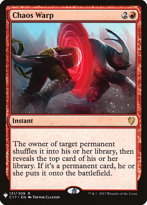 The owner of target permanent shuffles it into their library, then reveals the top card of their library. If it's a permanent card, they put it onto the battlefield.