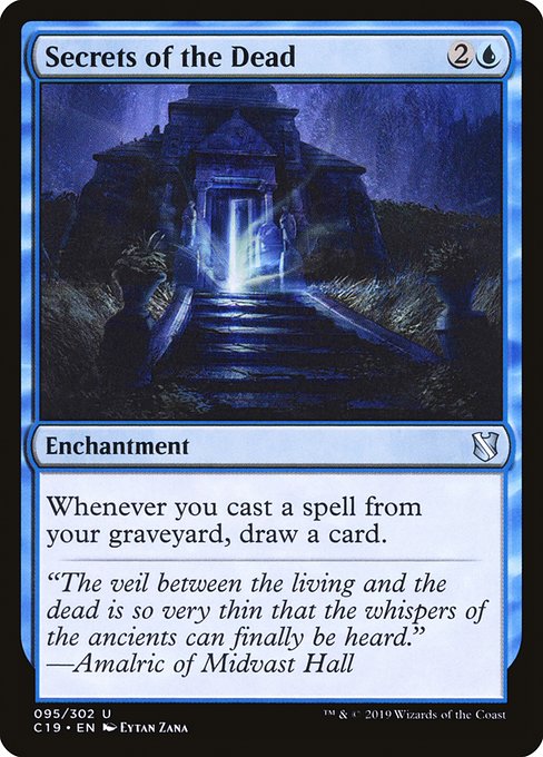 Whenever you cast a spell from your graveyard, draw a card.
