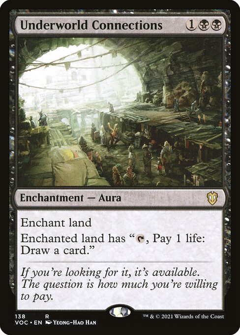 Enchant land
Enchanted land has "{T}, Pay 1 life: Draw a card."