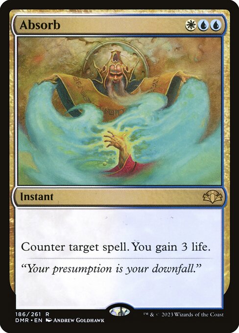 Counter target spell. You gain 3 life.
