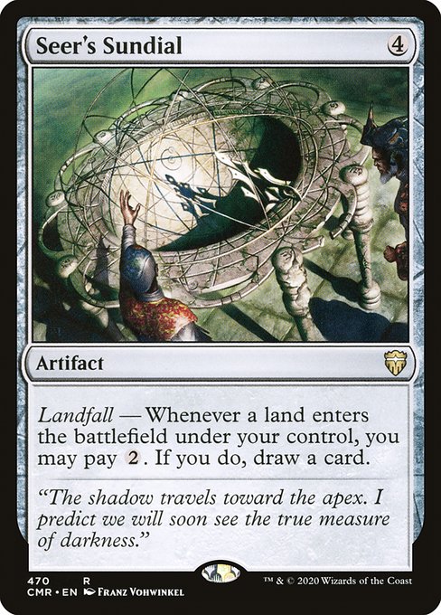 Landfall — Whenever a land enters the battlefield under your control, you may pay {2}. If you do, draw a card.