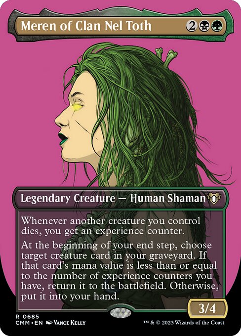 Whenever another creature you control dies, you get an experience counter.
At the beginning of your end step, choose target creature card in your graveyard. If that card's mana value is less than or equal to the number of experience counters you have, return it to the battlefield. Otherwise, put it into your hand.