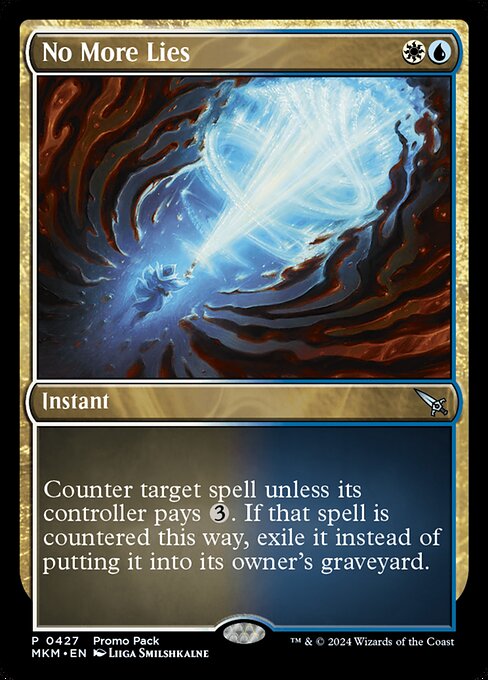 Counter target spell unless its controller pays {3}. If that spell is countered this way, exile it instead of putting it into its owner's graveyard.