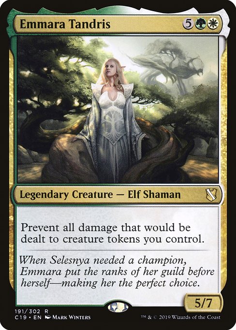 Prevent all damage that would be dealt to creature tokens you control.