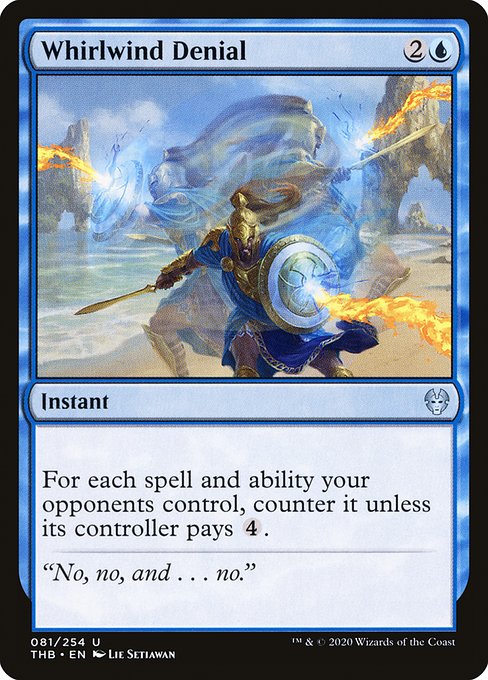 For each spell and ability your opponents control, counter it unless its controller pays {4}.