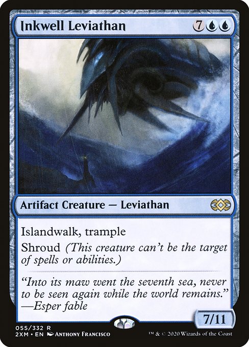 Trample
Islandwalk (This creature can't be blocked as long as defending player controls an Island.)
Shroud (This creature can't be the target of spells or abilities.)
