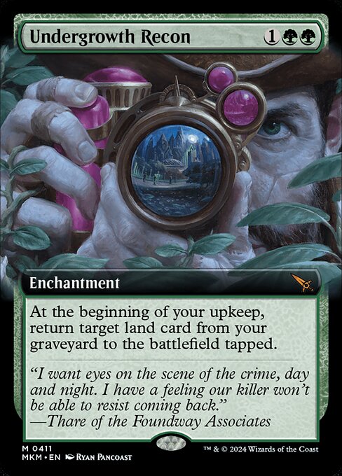 At the beginning of your upkeep, return target land card from your graveyard to the battlefield tapped.