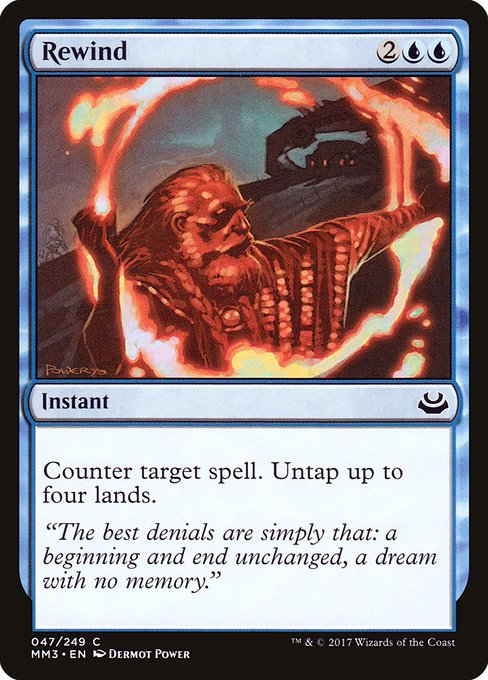 Counter target spell. Untap up to four lands.