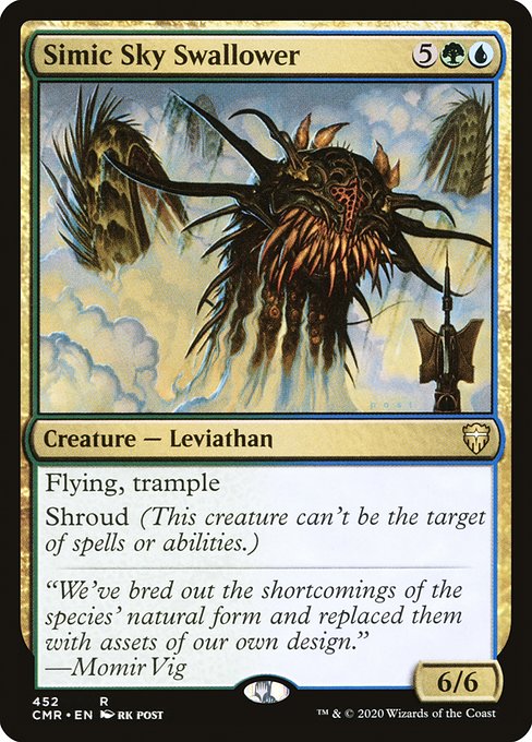 Flying, trample
Shroud (This creature can't be the target of spells or abilities.)