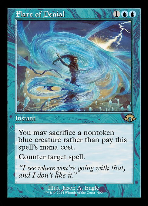 You may sacrifice a nontoken blue creature rather than pay this spell's mana cost.
Counter target spell.