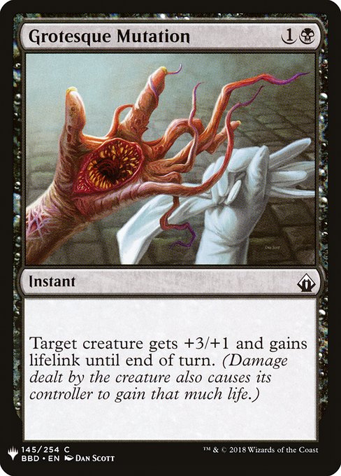 Target creature gets +3/+1 and gains lifelink until end of turn. (Damage dealt by the creature also causes its controller to gain that much life.)