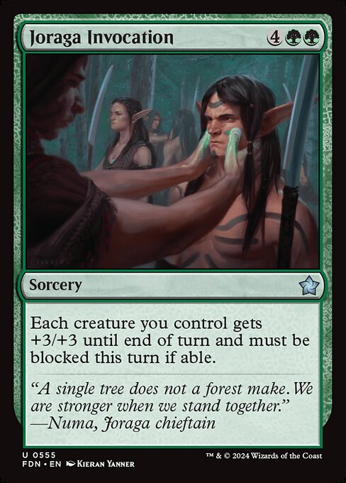 Each creature you control gets +3/+3 until end of turn and must be blocked this turn if able.