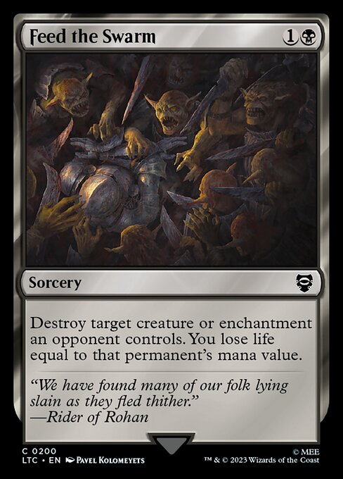 Destroy target creature or enchantment an opponent controls. You lose life equal to that permanent's mana value.
