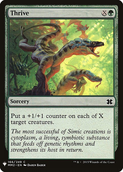 Put a +1/+1 counter on each of X target creatures.