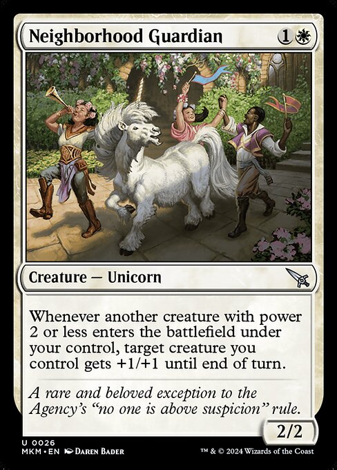 Whenever another creature with power 2 or less enters the battlefield under your control, target creature you control gets +1/+1 until end of turn.