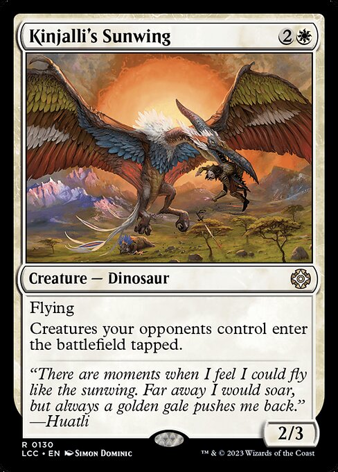 Flying
Creatures your opponents control enter tapped.