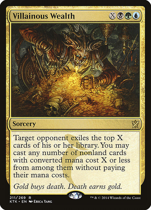 Target opponent exiles the top X cards of their library. You may cast any number of spells with mana value X or less from among them without paying their mana costs.