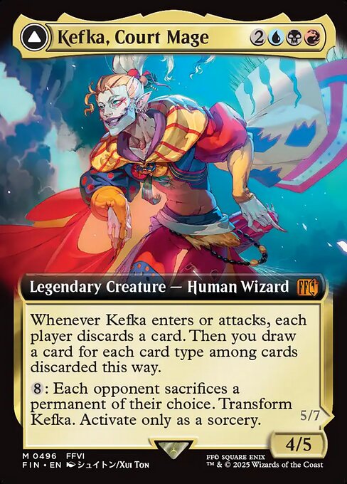 Kefka, Court Mage // Kefka, Ruler of Ruin (Foil)