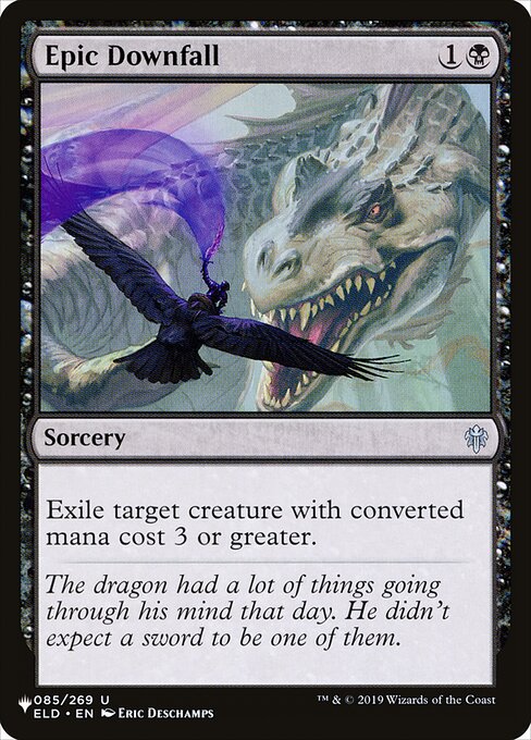 Exile target creature with mana value 3 or greater.