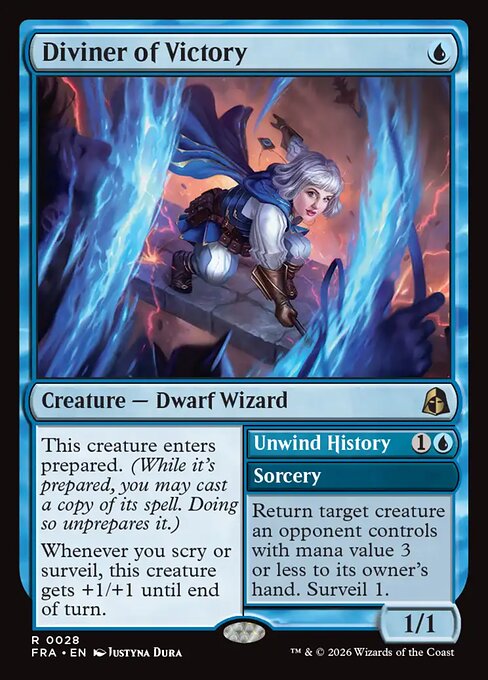 Diviner of Victory // Unwind History (Foil)