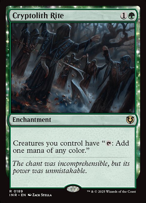 Creatures you control have "{T}: Add one mana of any color."