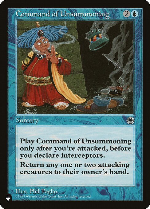 Cast this spell only during the declare attackers step and only if you've been attacked this step.
Return one or two target attacking creatures to their owner's hand.