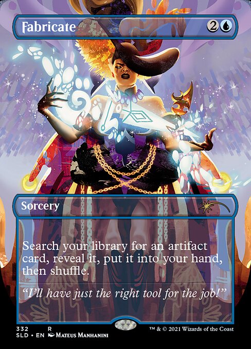 Search your library for an artifact card, reveal it, put it into your hand, then shuffle.