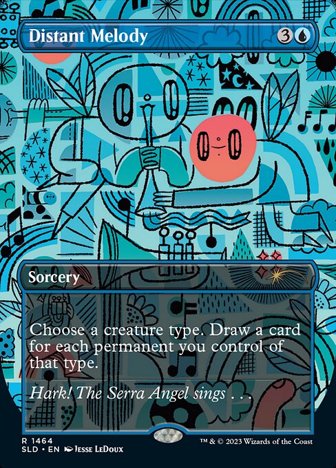 Choose a creature type. Draw a card for each permanent you control of that type.