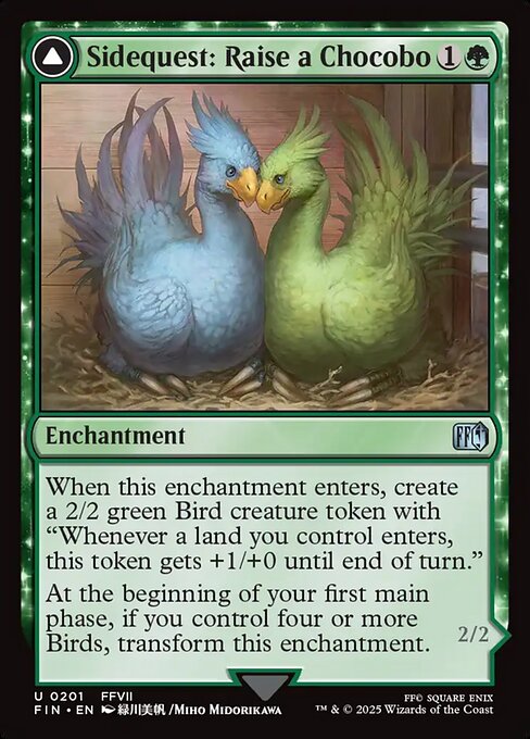 Sidequest: Raise a Chocobo // Black Chocobo (Foil)