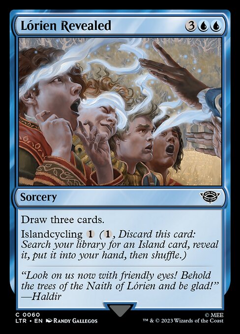 Draw three cards.
Islandcycling {1} ({1}, Discard this card: Search your library for an Island card, reveal it, put it into your hand, then shuffle.)