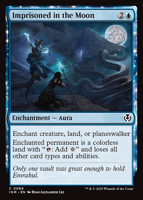 Enchant creature, land, or planeswalker
Enchanted permanent is a colorless land with "{T}: Add {C}" and loses all other card types and abilities.