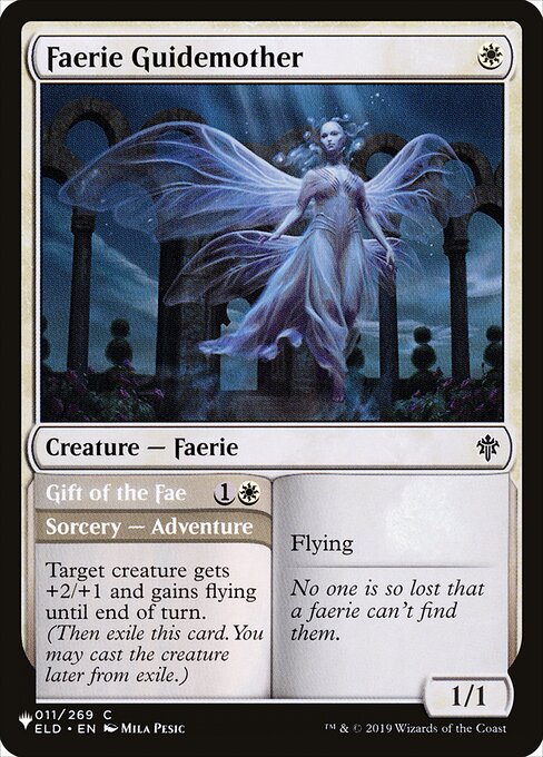 Flying   Target creature gets +2/+1 and gains flying until end of turn. (Then exile this card. You may cast the creature later from exile.)