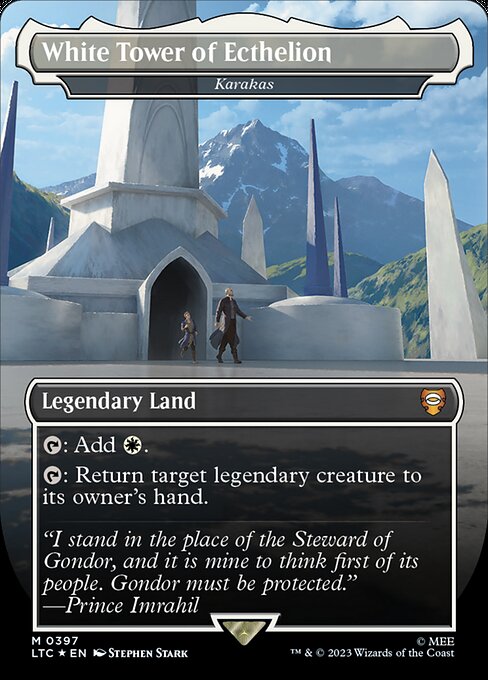 {T}: Add {W}.
{T}: Return target legendary creature to its owner's hand.