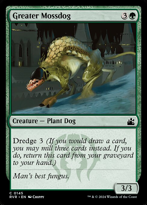 Dredge 3 (If you would draw a card, you may mill three cards instead. If you do, return this card from your graveyard to your hand.)