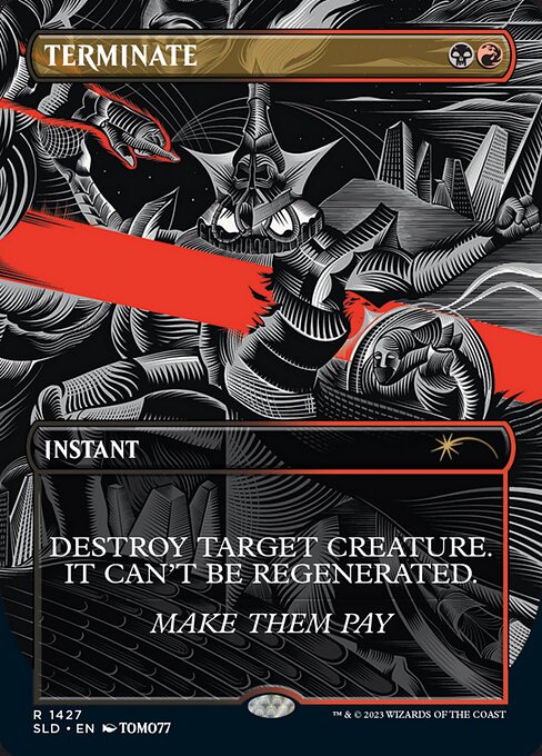 Destroy target creature. It can't be regenerated.