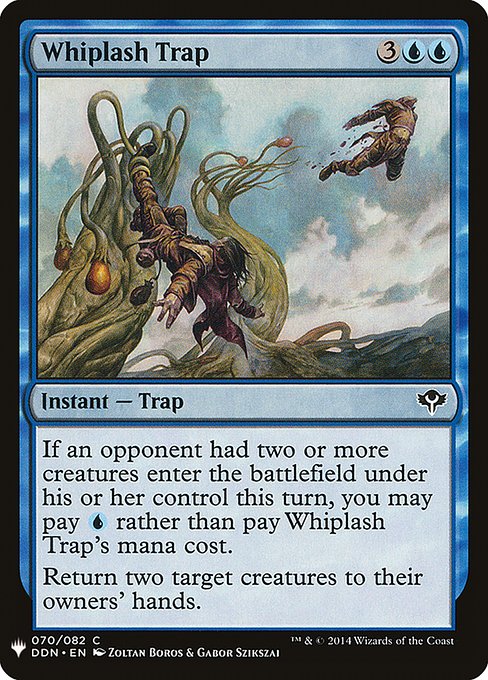 If an opponent had two or more creatures enter the battlefield under their control this turn, you may pay {U} rather than pay this spell's mana cost.
Return two target creatures to their owners' hands.