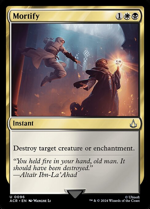 Destroy target creature or enchantment.