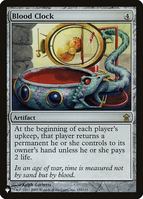 At the beginning of each player's upkeep, that player returns a permanent they control to its owner's hand unless they pay 2 life.