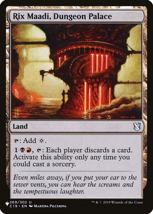 {T}: Add {C}.
{1}{B}{R}, {T}: Each player discards a card. Activate only as a sorcery.
