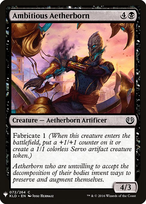 Fabricate 1 (When this creature enters the battlefield, put a +1/+1 counter on it or create a 1/1 colorless Servo artifact creature token.)