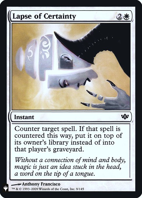 Counter target spell. If that spell is countered this way, put it on top of its owner's library instead of into that player's graveyard.