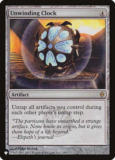 Untap all artifacts you control during each other player's untap step.