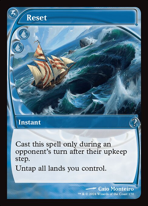 Cast this spell only during an opponent's turn after their upkeep step.
Untap all lands you control.