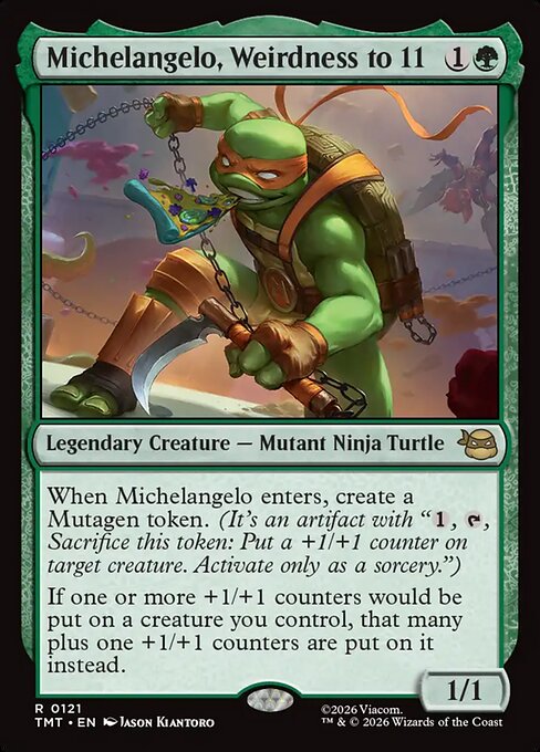 Michelangelo, Weirdness to 11 (Foil)