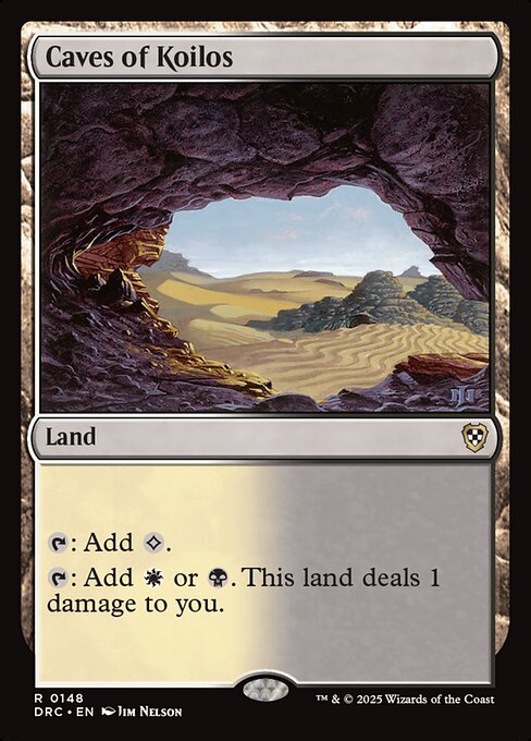 {T}: Add {C}.
{T}: Add {W} or {B}. this land deals 1 damage to you.